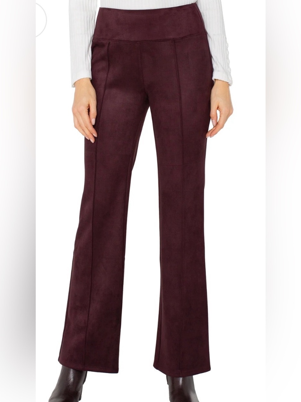Liverpool Peral Full Length Flare with Pintucks